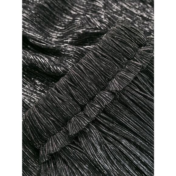 Isabel Marant Etoile‎ Beatrice Midi Skirt Gunmetal Grey Silver Black Metallic Sm - Picture 3 of 16